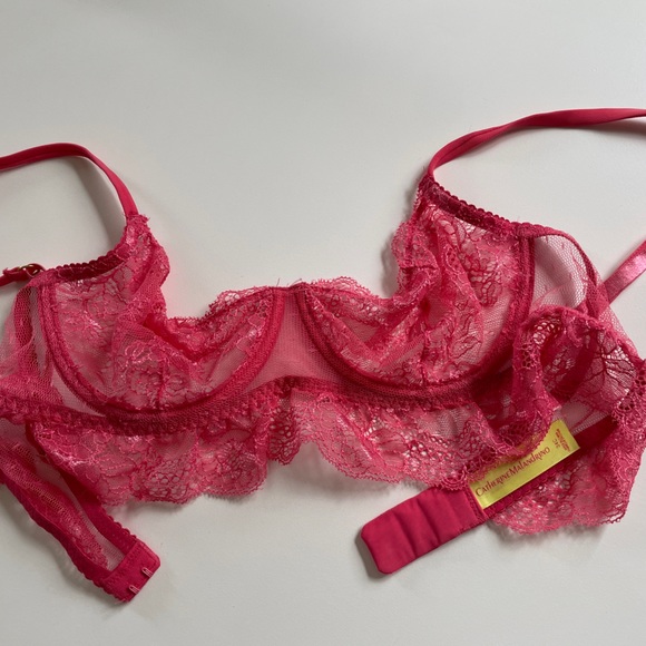Lot of 2 pink lace bras perfect condition 34c - Picture 5 of 7